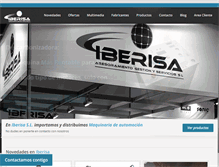 Tablet Screenshot of iberisasl.com